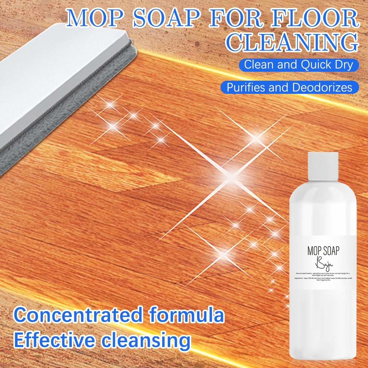 DOUNIU Mop Soap Brazilian Waves, Mop Soap Scented, Luxury Mop Soap, Mop Soap For Floor Cleaning (120ml)