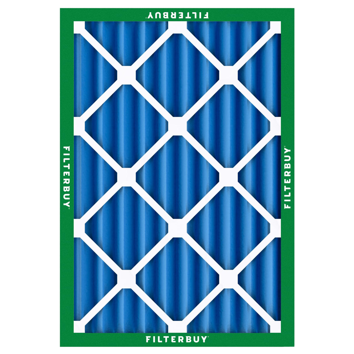 Filterbuy 20x25x4 Air Filter MERV 13 Optimal Smoke & Allergy Defense (2-Pack), Electrostatic Pleated HVAC AC Furnace Filters Replacement, Made in USA (Actual Size: 19.50 x 24.50 x 3.63)