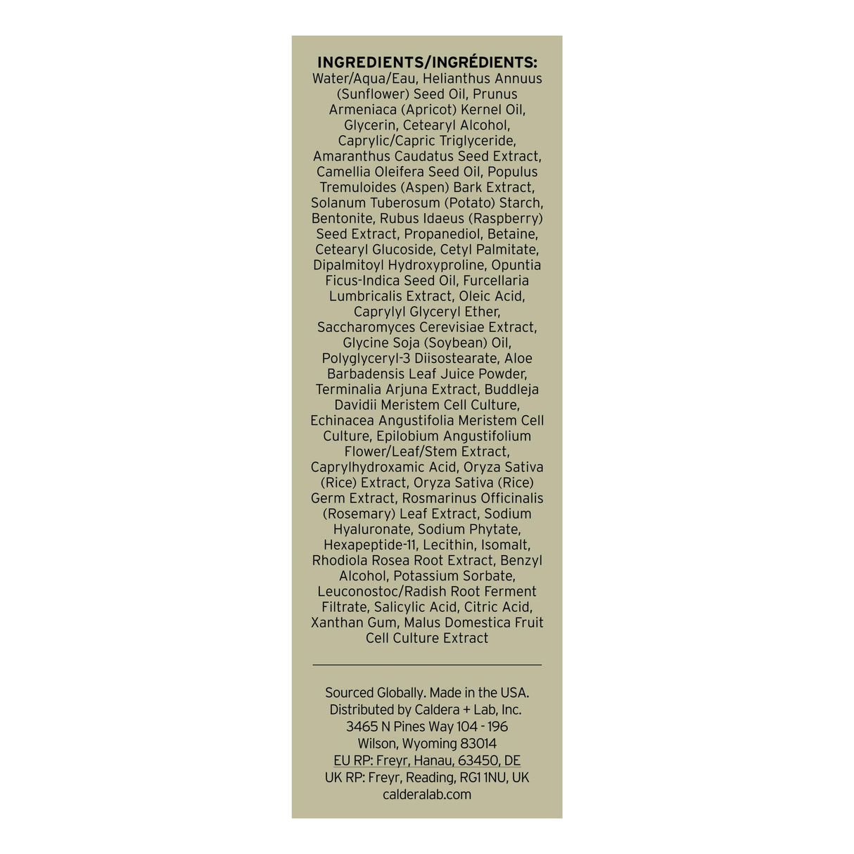 Caldera + Lab The Eye Serum | Men’s Eye Serum formulated for fine lines, dark circles and puffiness.