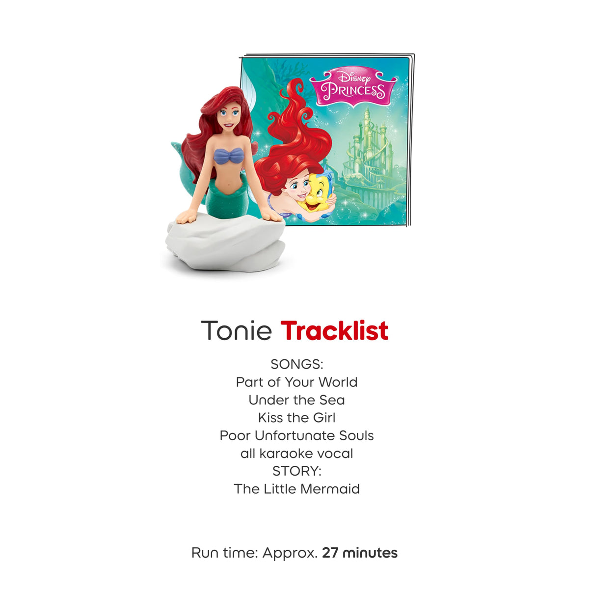 Toniebox 2 Audio Player Disney Princess Bundle for Kids 3+ with Ariel, Moana, Merida, and Belle - Cloud Pink