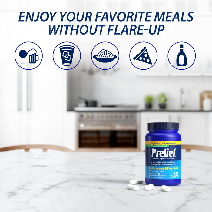 Prelief Acid Reducer Caplets Dietary Supplement, 300 Count