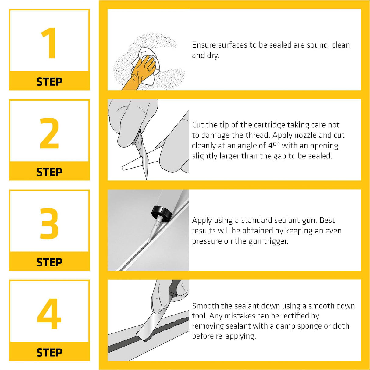 Everbuild EVBTIMBOAK Timber and Laminate Sealant Oak C3, Set of 1