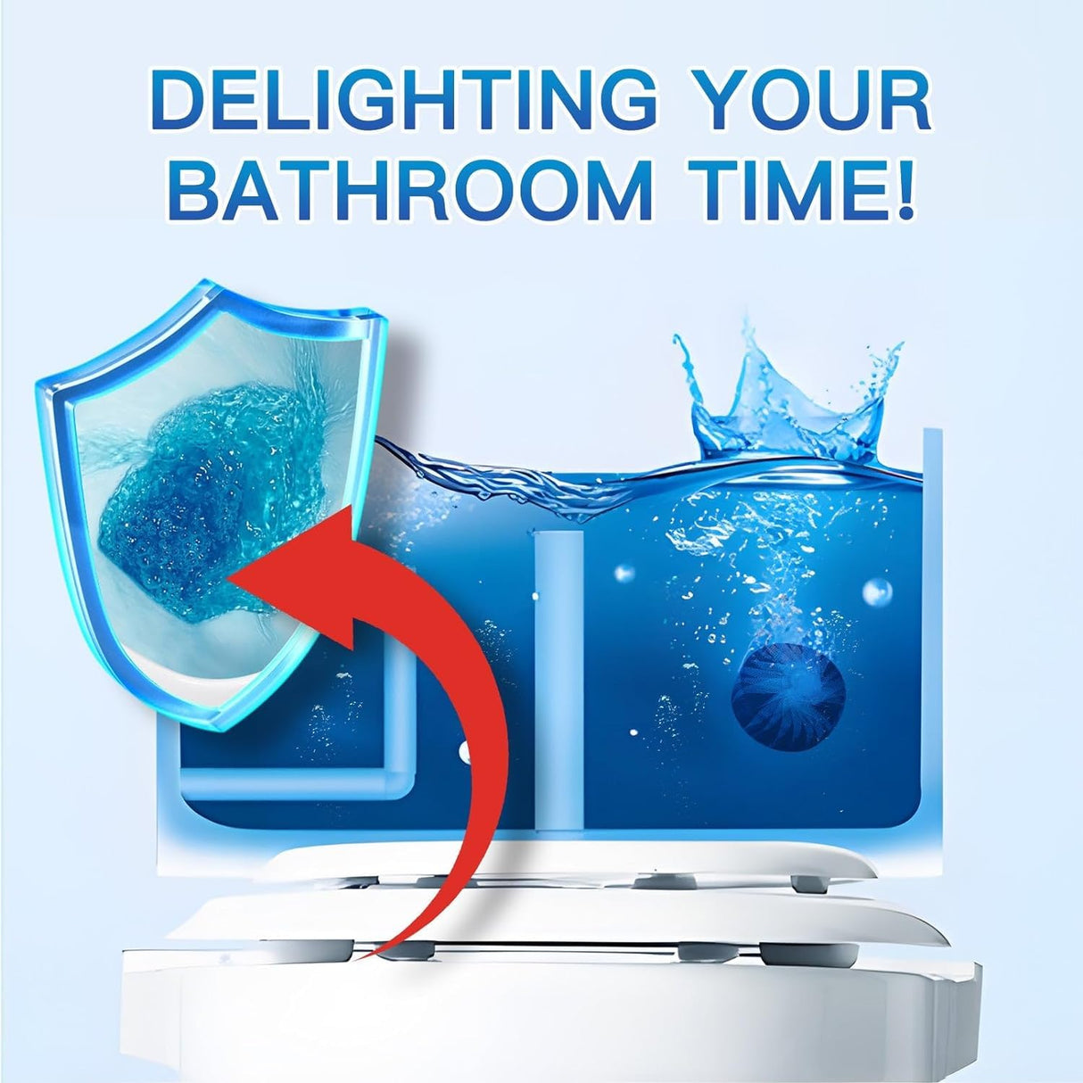 Vacplus Automatic Toilet Bowl Cleaner Tablets, Bathroom Toilet Tank Cleaner (100 PACK), VA-T165