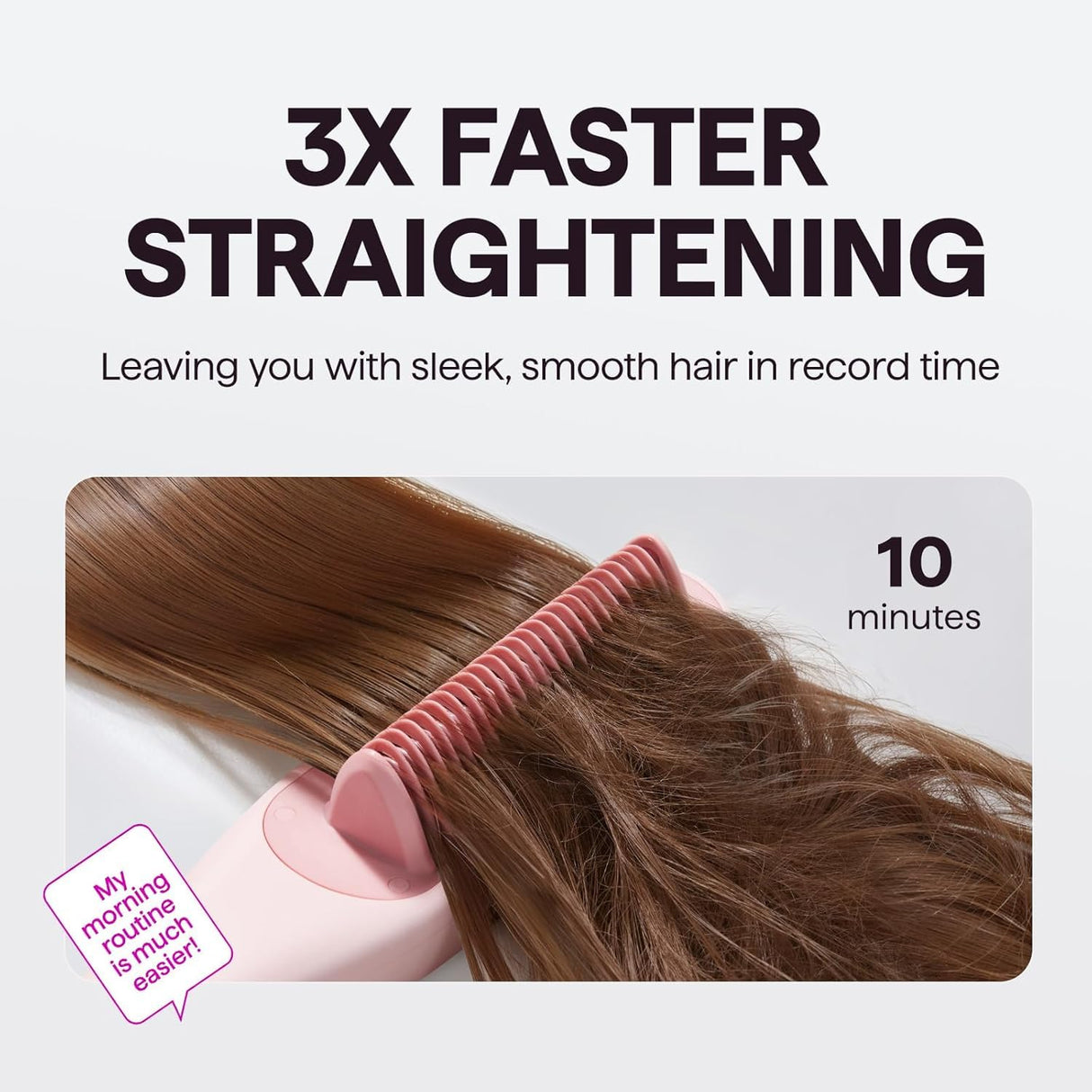 Wavytalk Sleek Sweep and Steamline Pro Steam Straightener Brush