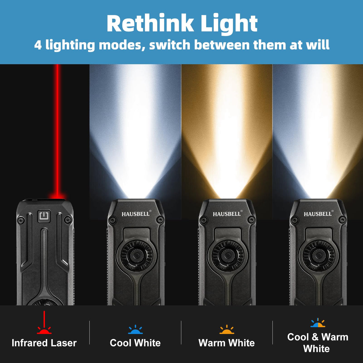 Flat EDC Flashlight, 1800 Lumens Rechargeable Pocket Light with UV & RGB, Stepless Dimming Magnetic Work Light Slim Stainless Steel Flashlight with Red Light for Cats, USB-C for Camping Home Emergency