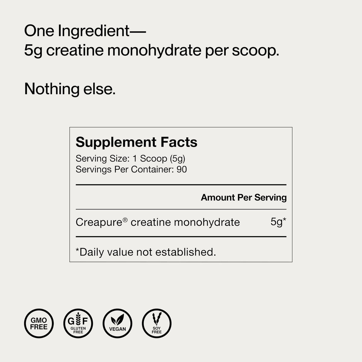 Momentous Creatine Monohydrate Powder - Creapure® Creatine Powder Supports Strength, Lean Muscle, & Recovery for Men & Women - 5 g per Serving - 90 Servings