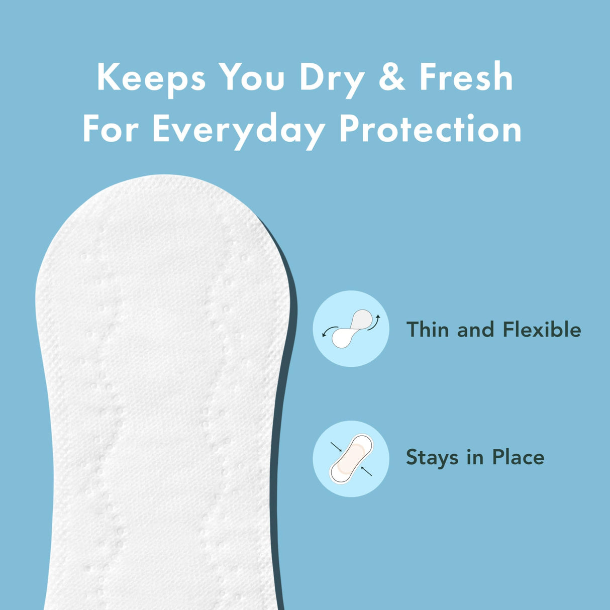 Rael Panty Liners for Women, Organic Cotton Cover - Daily Pantiliners, Light Absorbency, Unscented, Chlorine Free (Micro Thin, 280 Count)