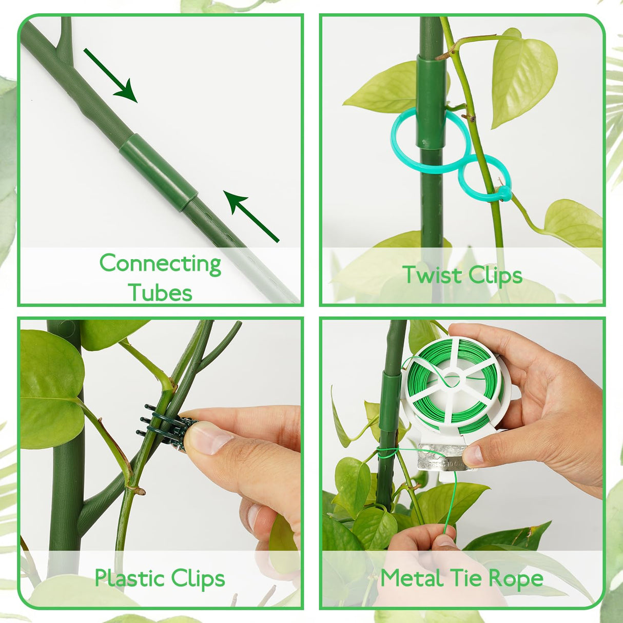 16 Pack Plant Support Stakes, Detachable Monstera Climbing Stakes