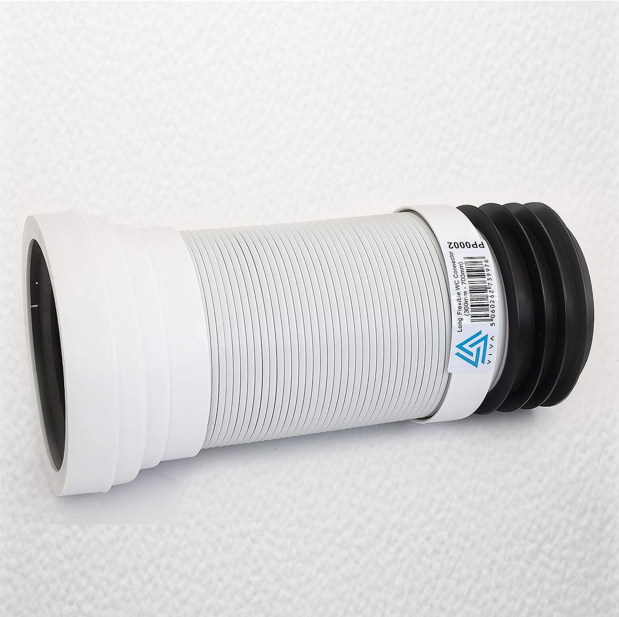 E-PLUMB VIVA Long Flexible Connector Back To Wall Close Coupled Pan WC Toilet Waste 300-750 mm 110 mmt (FOR SALE TOILET PAN CONNECTOR)