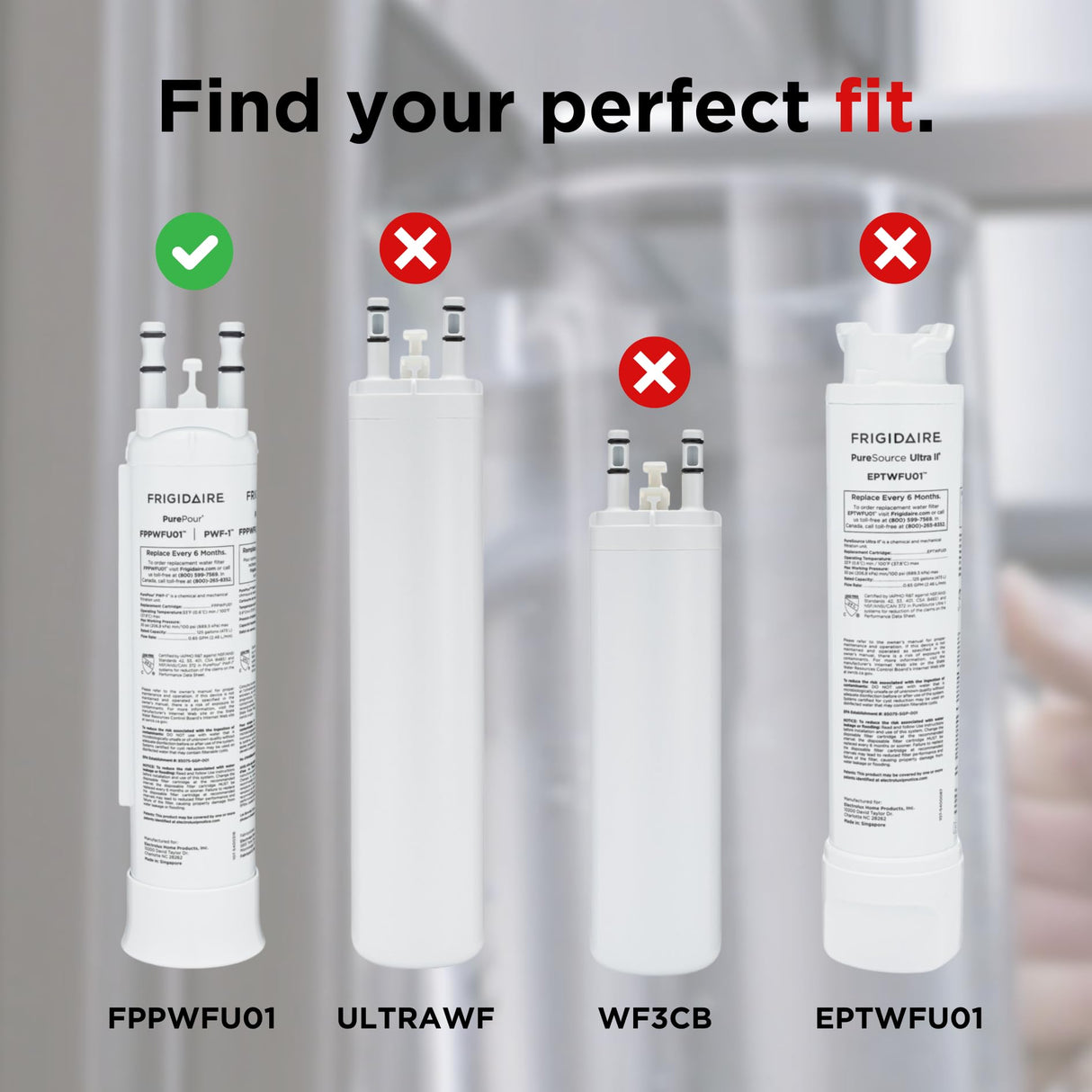 Frigidaire FPPWFU01 PurePour PWF-1 Water Filter