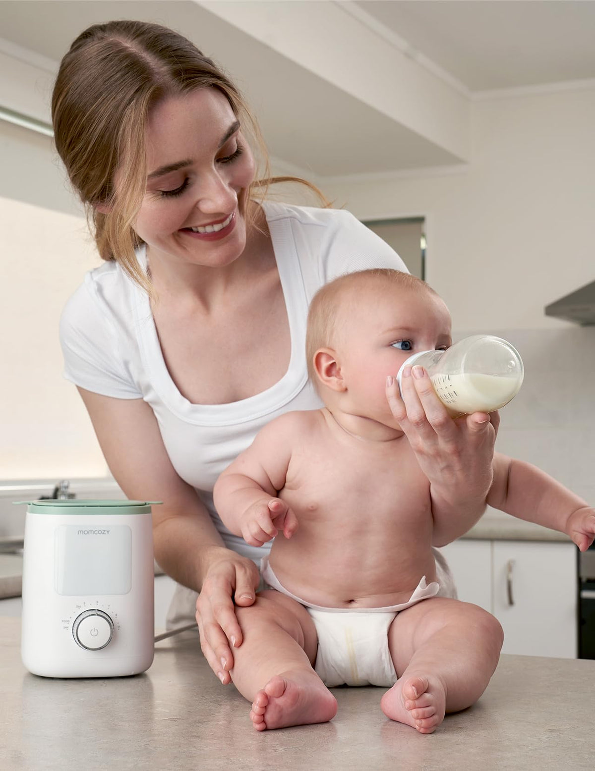 Momcozy Baby Bottle Warmer for Breast Milk, Fullest Nutrients Preserved
