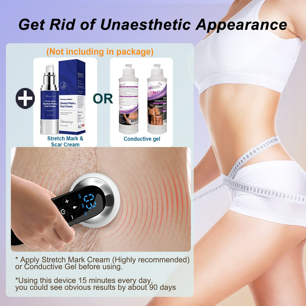 CXGRISE Body Shaping Machine Belly Arm Cellulite Stretch Mark Massager Tightening Device for Leg Ideal Gift for Mom…