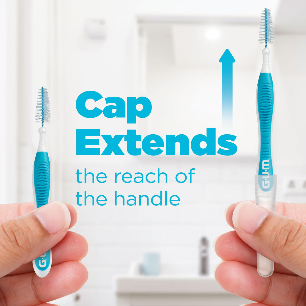 GUM Proxabrush Go-Betweens - Wide - Interdental Brushes - Soft Bristled Dental Picks for Plaque Removal Health - Safe for Braces & Dental Devices, 10ct (Pack of 6)