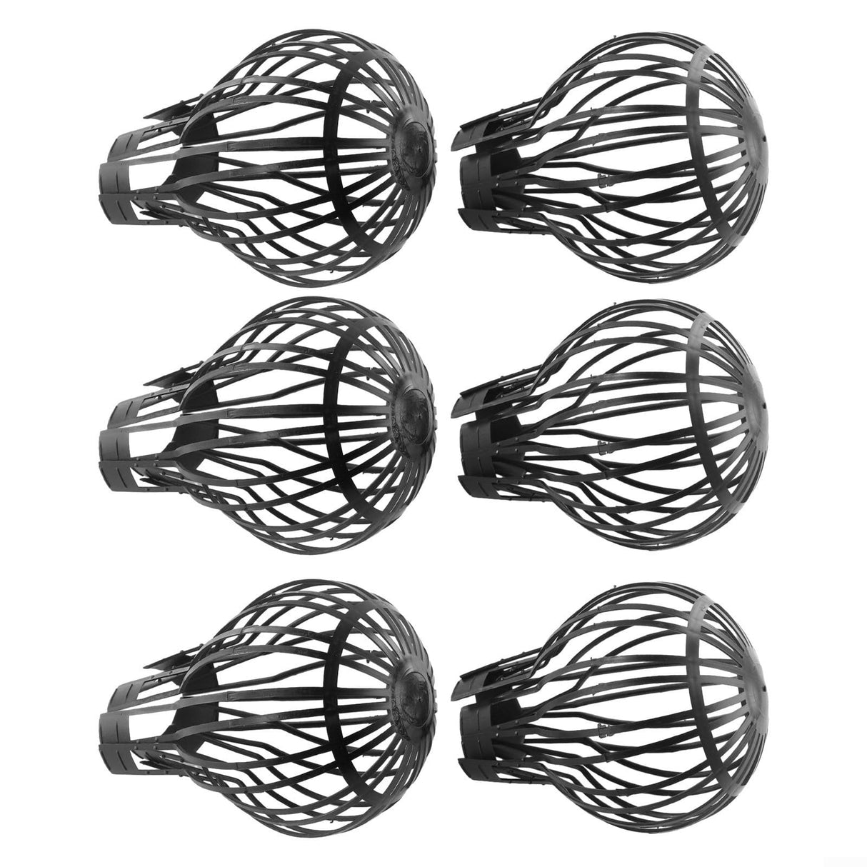 Oniissy 6 X Down Pipe Filter Leaf Debris Dirt Protecter Outdoor Drain Cover Gutter Block, Flexible Leaf Debris Dirt Protecter for Down Pipes Maintain a Clear Flow (6PCS)