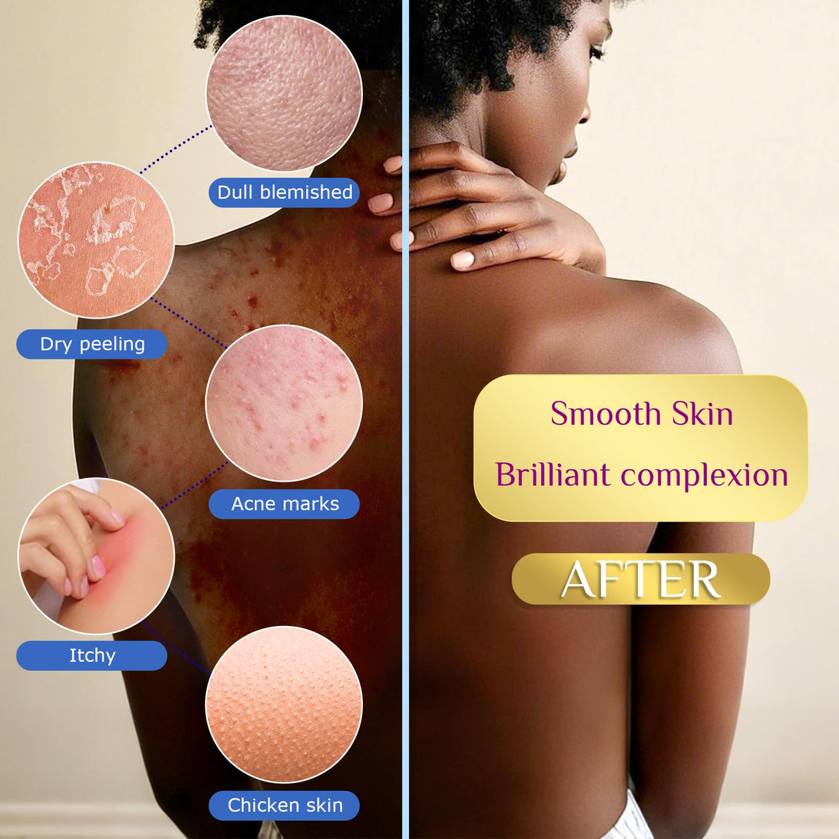 4 Pieces African Net Sponge – Premium African Net Sponge for Deep Exfoliation Quick-Dry and Reusable Mesh for Smooth Skin(Yellow Pink Purple Blue)