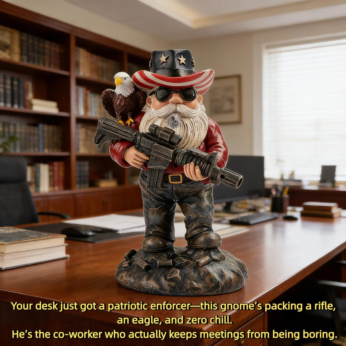 Tabletop-4.8in,Gnomes,Military Gnome,Gnome Gifts,Garden Gnome,Gifts for Men