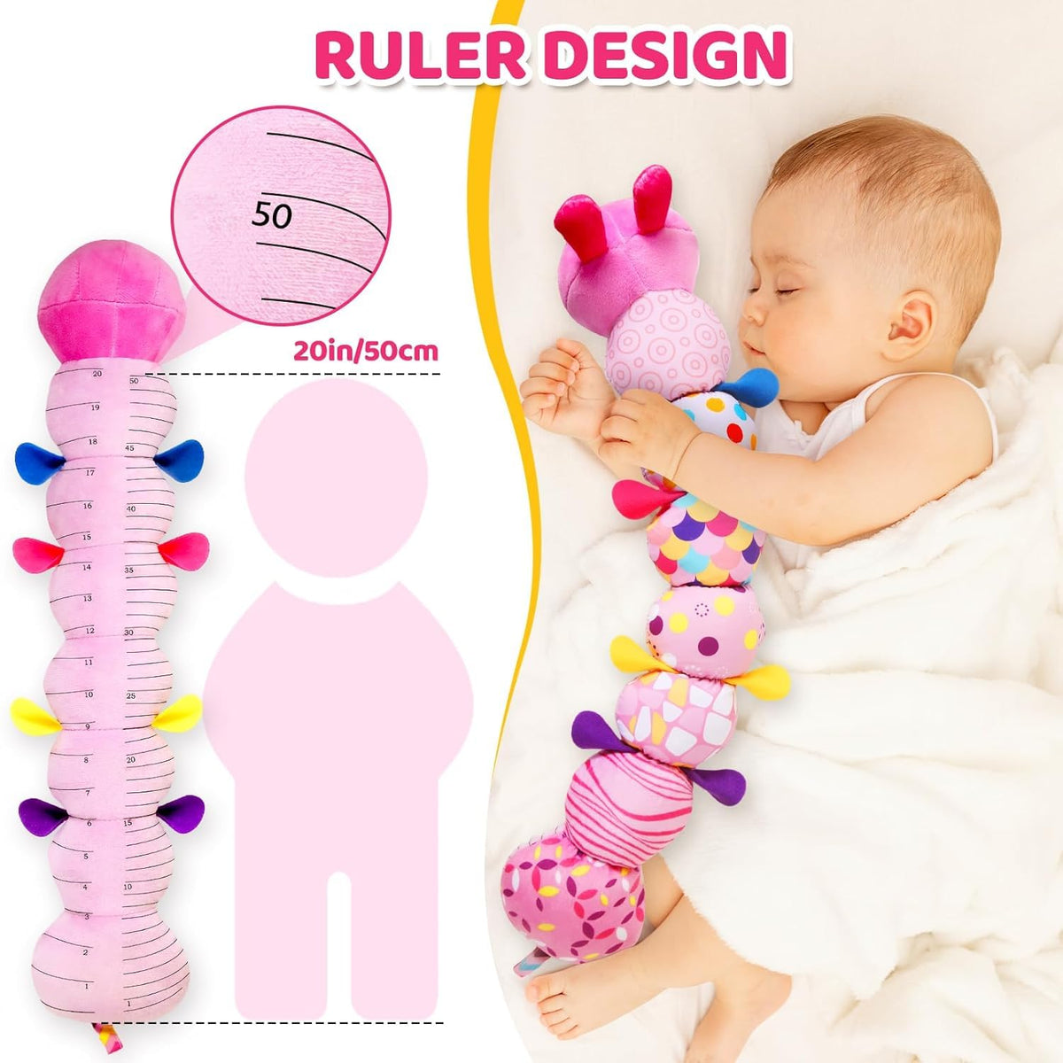 Baby Sensory Caterpillar Toys for 0-6 6-12 Months