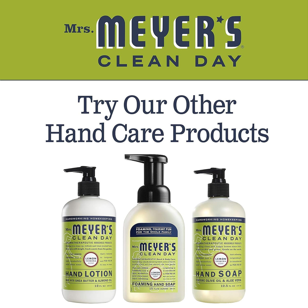 Earth Friendly, Mrs. Meyers Liquid Hand Soap Refill 33 Oz Lemon Verbena Scent - Pack of 6