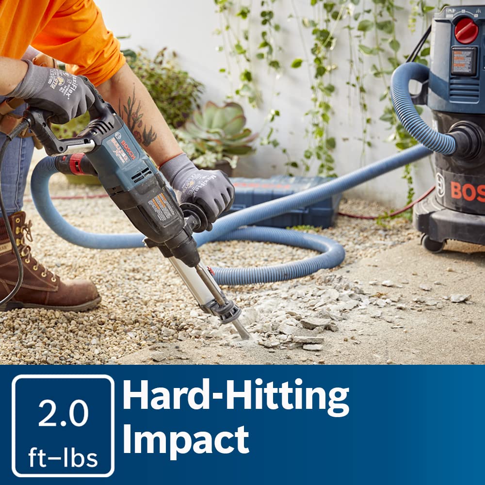 BOSCH 11255VSR Bulldog Xtreme 8 Amp 1-Inch Corded Variable Speed SDS-Plus Concrete/Masonry Rotary Hammer Drill