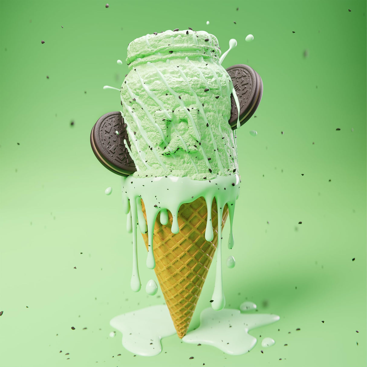 RYSE Loaded Protein Powder - Mint Chip Ice Cream - 25g Whey Protein Isolate & Concentrate with Prebiotic Fiber & MCTs - Low Carb, Low Sugar, Digestive-Friendly - 27 Servings / 2 lb Tub