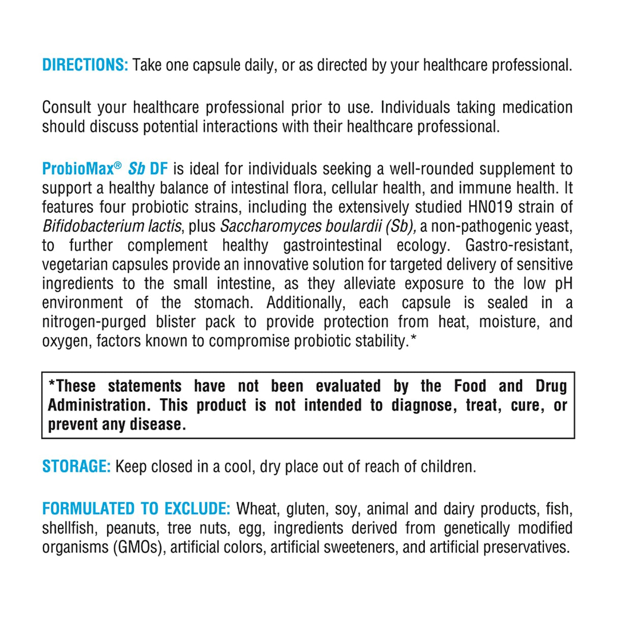 XYMOGEN ProbioMax Sb 35B - 35 Billion CFU Probiotic Supplement with Lactobacillus & Bifidobacterium lactis HN019 - Probiotics for Digestive Health - Formerly ProbioMax Sb DF (30 Capsules)