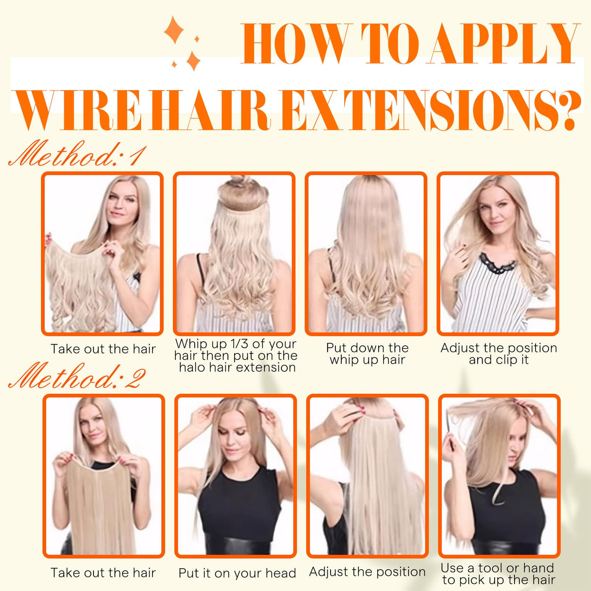 Fshine Invisible Wire Hair Extensions Real Human Hair Secret Extensions Wire Layered Hairpiece Dark Brown to Ash Brown and Blonde One Piece Hair Extensions Clip in Human Hair Wire 16 Inch 80 Gram