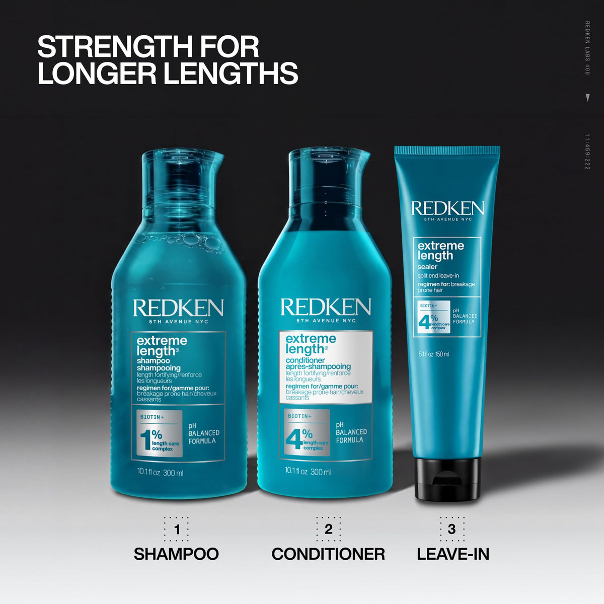 Redken Extreme Length Conditioner – For Longer Hair, 10.1 Fl Oz