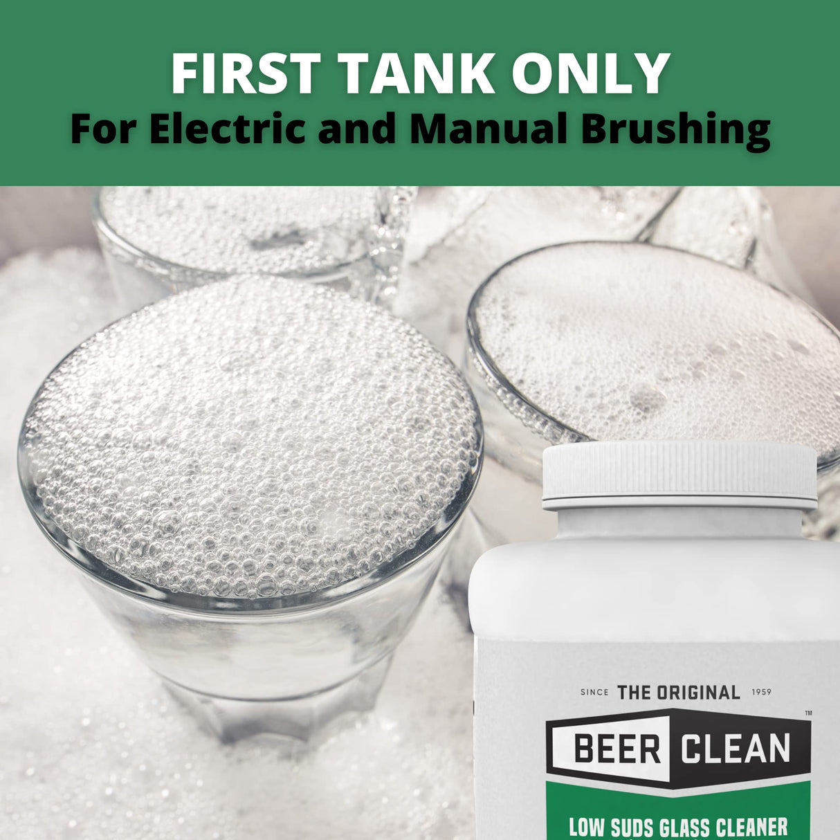 Diversey - 990241 Beer Clean Low Suds Glass Cleaner (4-Pound, 2-Pack)