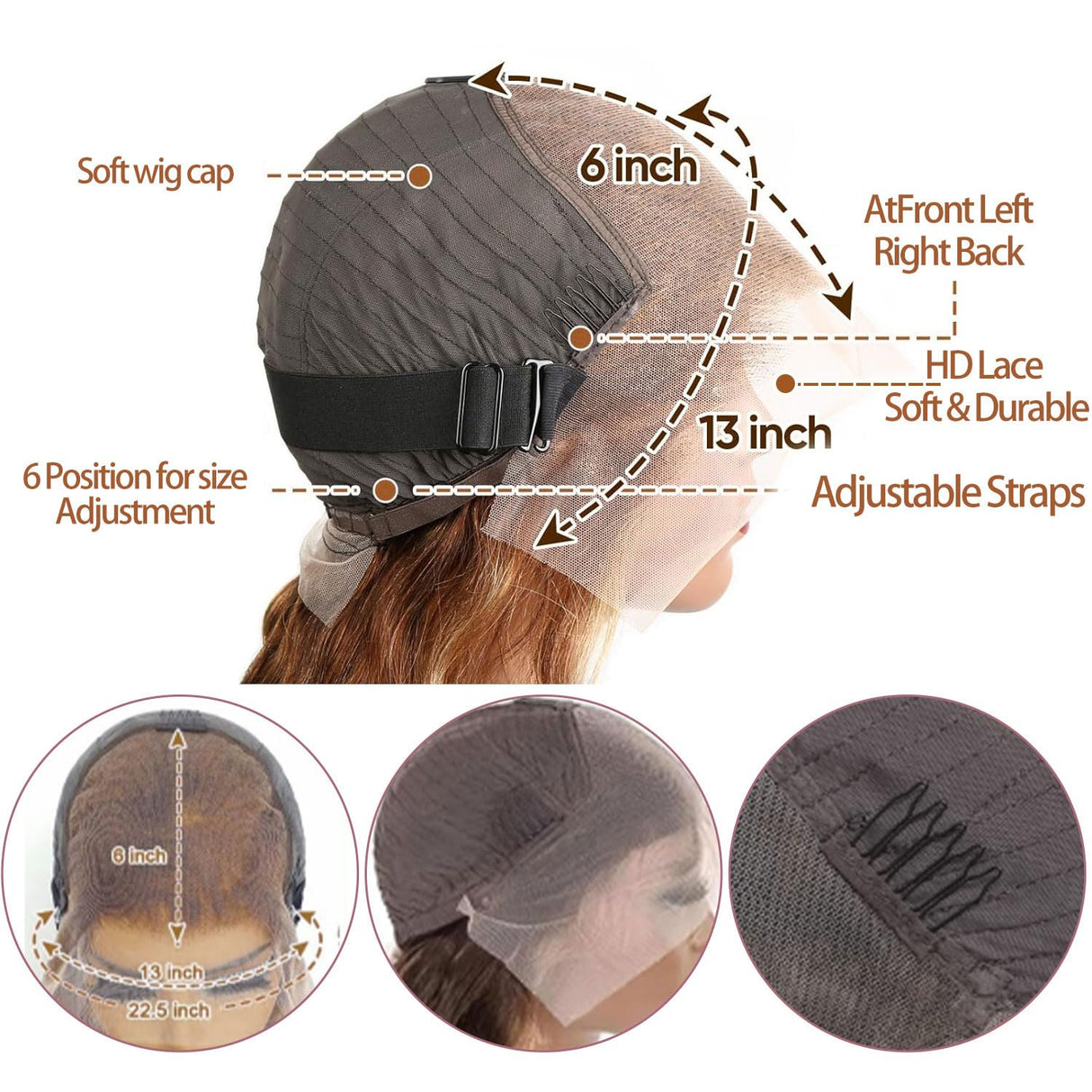 Agairl Real Human Hair Wig 30 Inch Ombre 13x6 Lace Front Wig Human Hair 210% Density 4/27 Highlight Wigs Honey Blonde Body Wave Lace Front Wig Pre Plucked HD Frontal wig Glueless Wigs