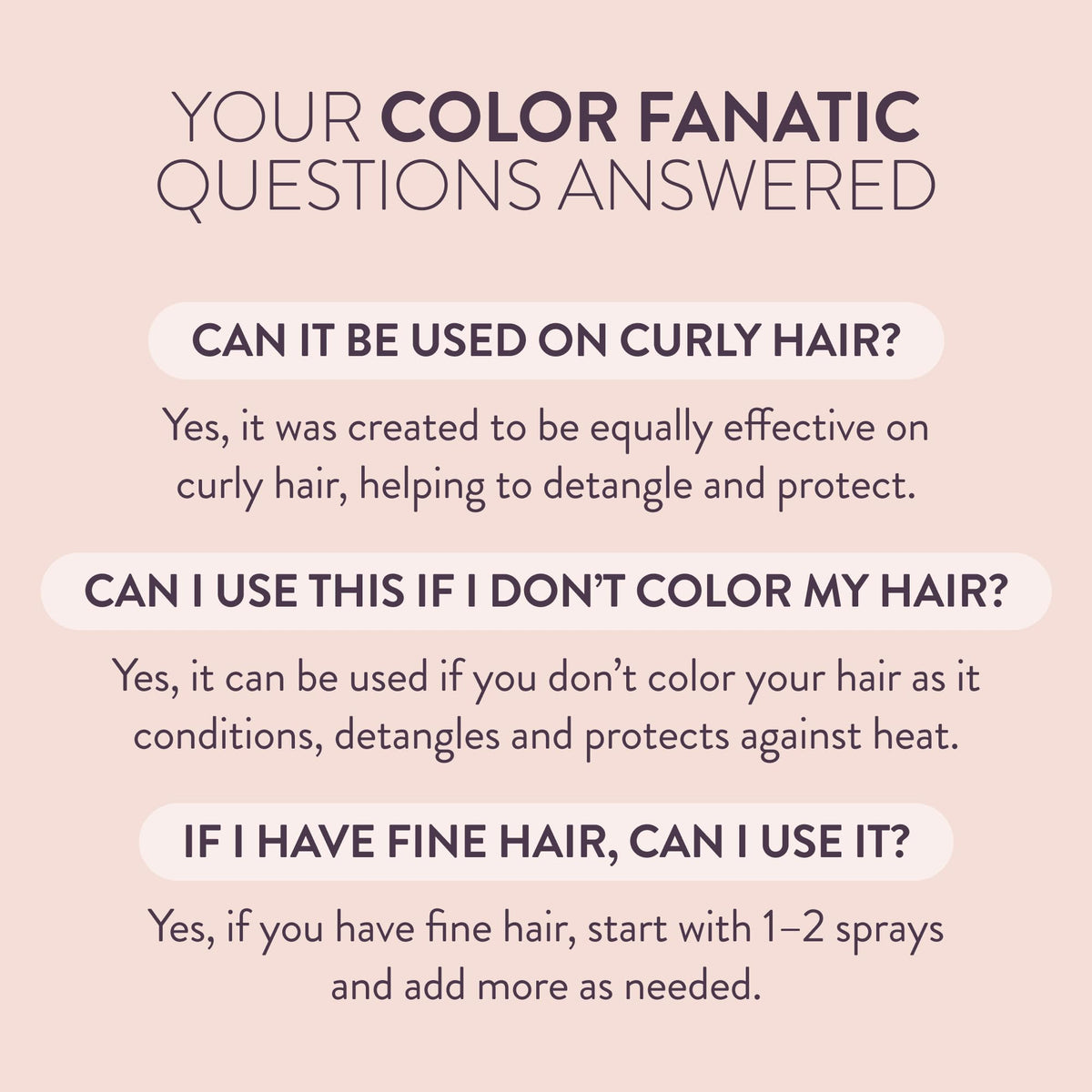 Pureology Color Fanatic Leave-In Conditioner & Detangling Anti-Frizz Spray