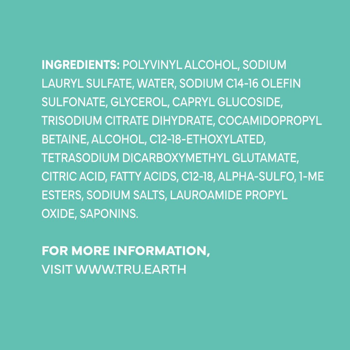 Tru Earth Compact Dry Laundry Detergent - Up to 128 Loads (64 Sheets) - Paraben-Free - Original Eco-Strip Liquidless Detergent, Travel | Packaging May Vary