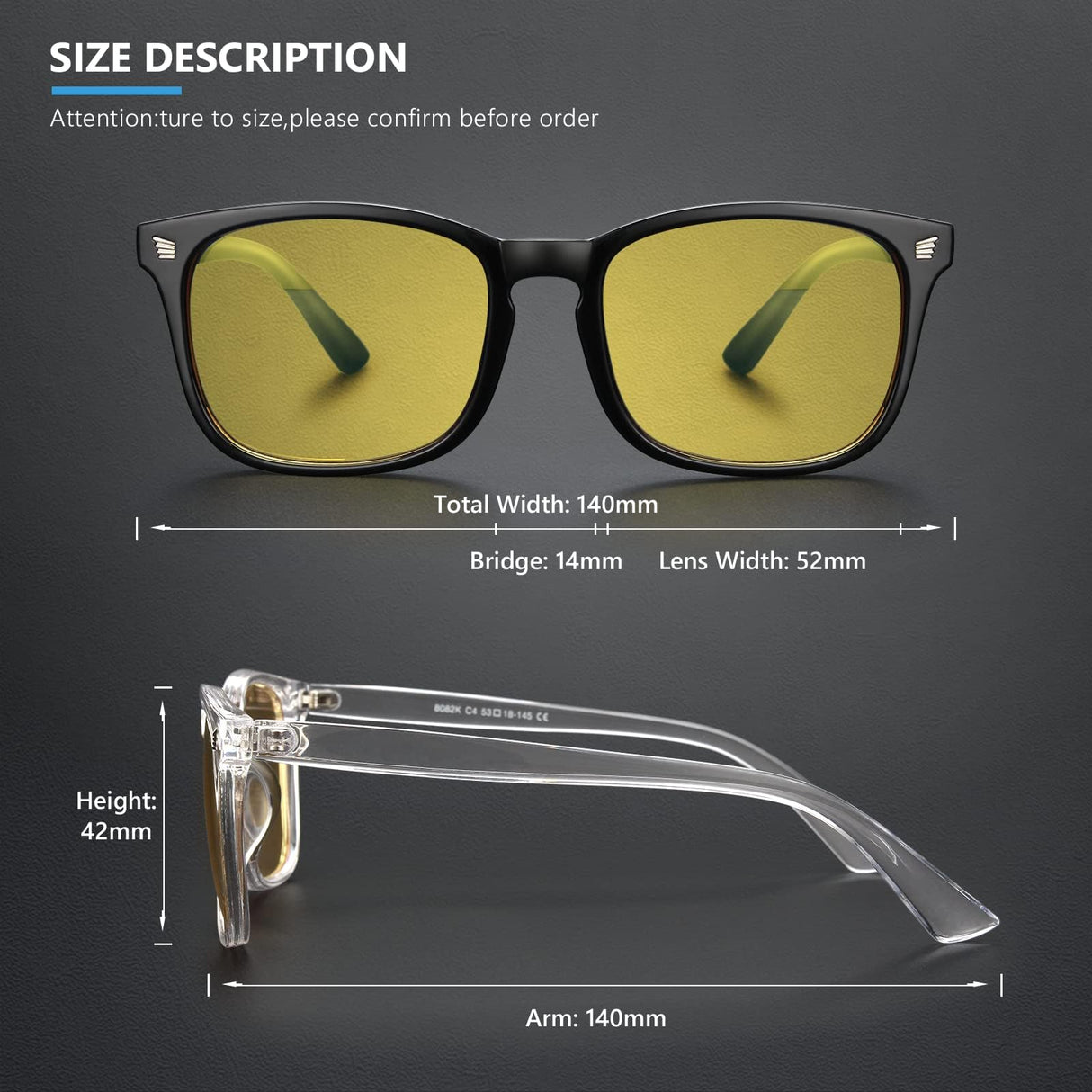 livho High Tech Blue Light Glasses - Advanced 99% Blue Light Blocking Computer Glasses - Anti Eyestrain & UV Glare Protection