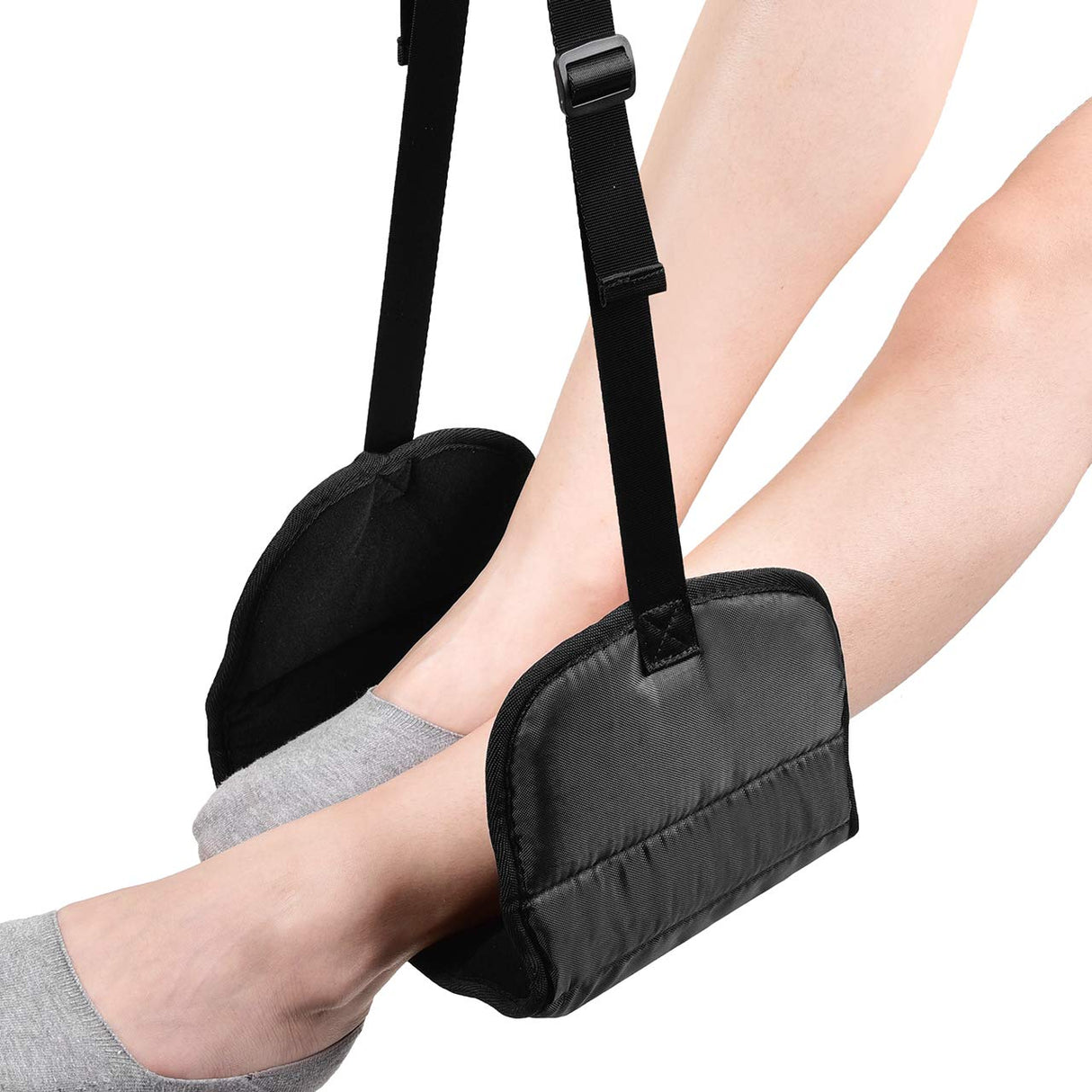 Airplane Footrest Made with Premium Memory Foam - Airplane Travel Foot Hammock, No Clashing Foot Hammock & Portable Plane Leg Rest, Provides Relaxation and Comfortable for Long Flight