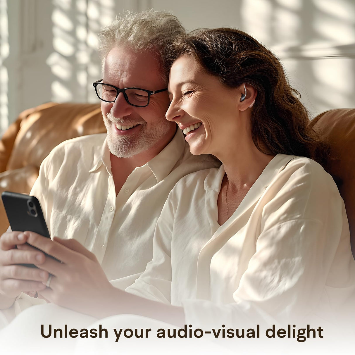 Hearing Aids, Hearing Aids for Seniors, Rechargeable Hearing Aid with Noise Cancellation, 5-Level Button Volume Control, OTC Hearing Amplifier for Moderate Hearing Loss, Clear Sound