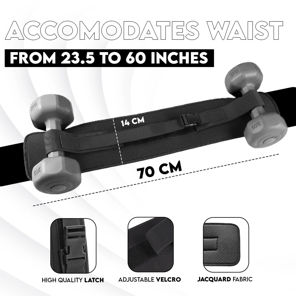 555 BE FIT - Exercise Hip Thrust Belt - Free Resistance Bands Set – for Dumbbells, Kettlebells, and Plates – Slip-Resistant Padding for Hip Protection – Perfect for Gym, Home, and On-The-Go Workouts