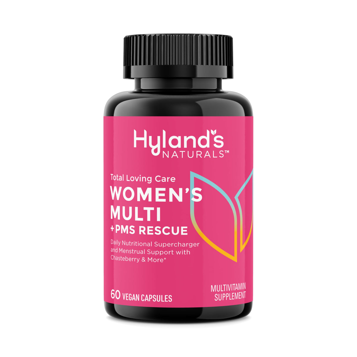 Hyland's Total Loving Care Multivitamin for Women and PMS Rescue, 60 Vegan Capsules with L-Theanine for Focus and Stress Relief Support with Chasteberry and Dong Quai for Menstrual Support