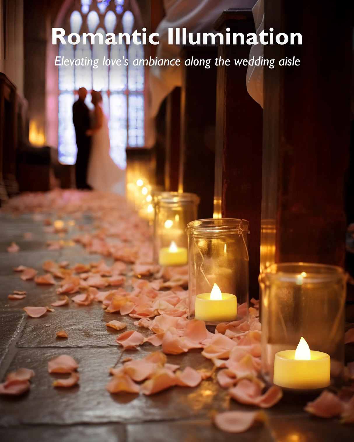 Homemory 24pcs Flameless LED Tea Lights with Remote & Timer, 400+Hours Realistic Flickering Battery Candles for Seasonal, Tabletop, and Centerpieces Decor