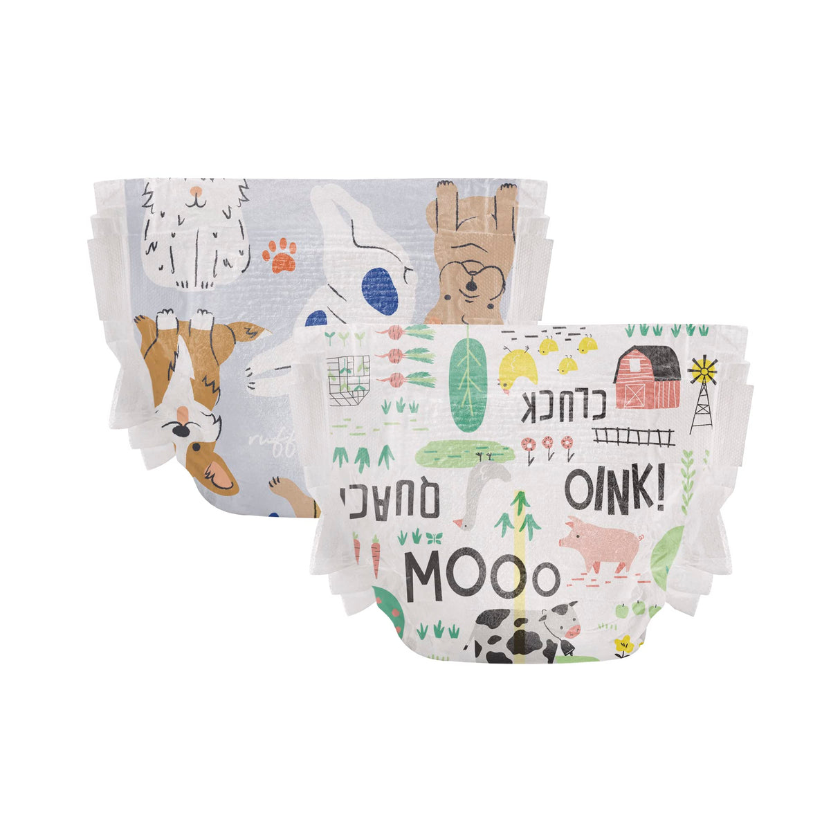 The Honest Company Clean Conscious Diapers for Sensitive Skin | Hypoallergenic, Fragrance Free | Gender Neutral Prints | Super Club Box, Size 3 (16-28 lbs), 120 Count (Prints May Temporarily Vary)