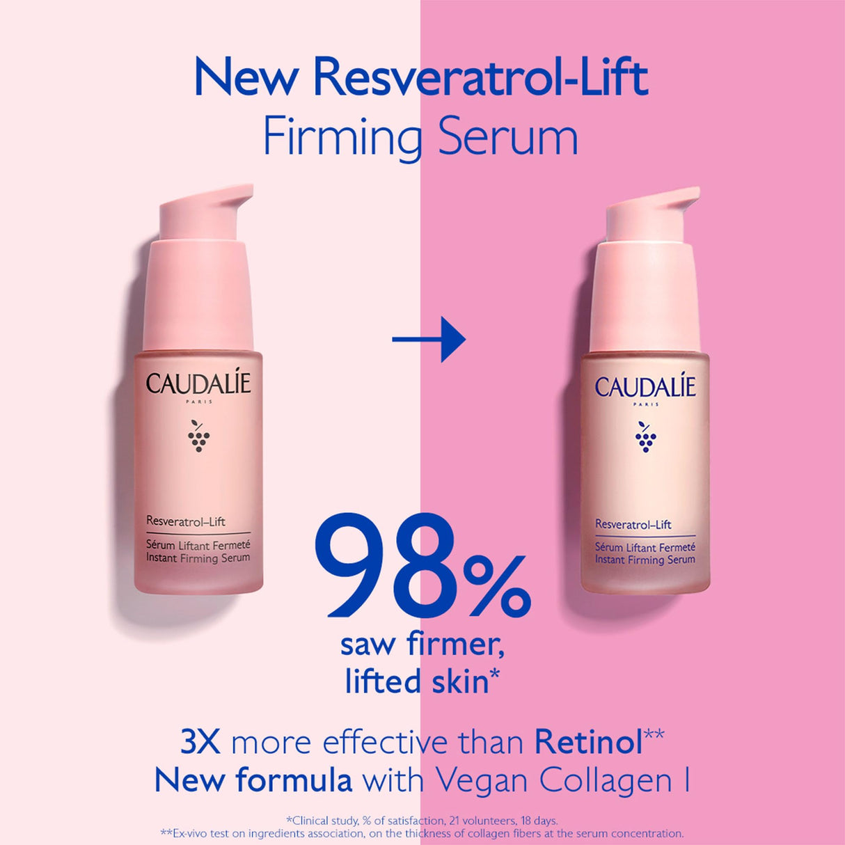 Caudalie Resveratrol-Lift Instant Firming Retinol Alternative Serum, Refillable - 30 mL