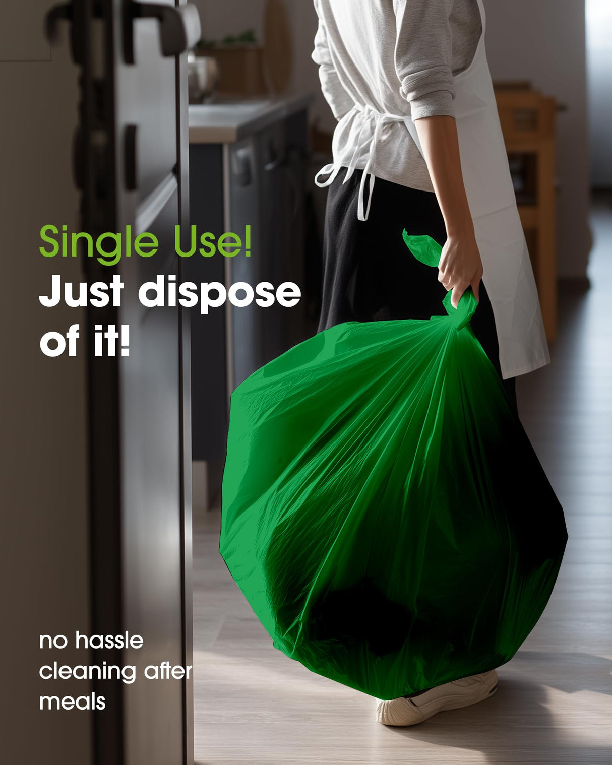 Pureegg Plastic Table Cloth Disposable 20 Pack, 54 x 108 Inch Table Cloths, St Patricks Day, Christmas Decorations, Tablecloths, Rectangle, Forest, Emerald, Plastic Cover, Leakproof & Sturdy, Green