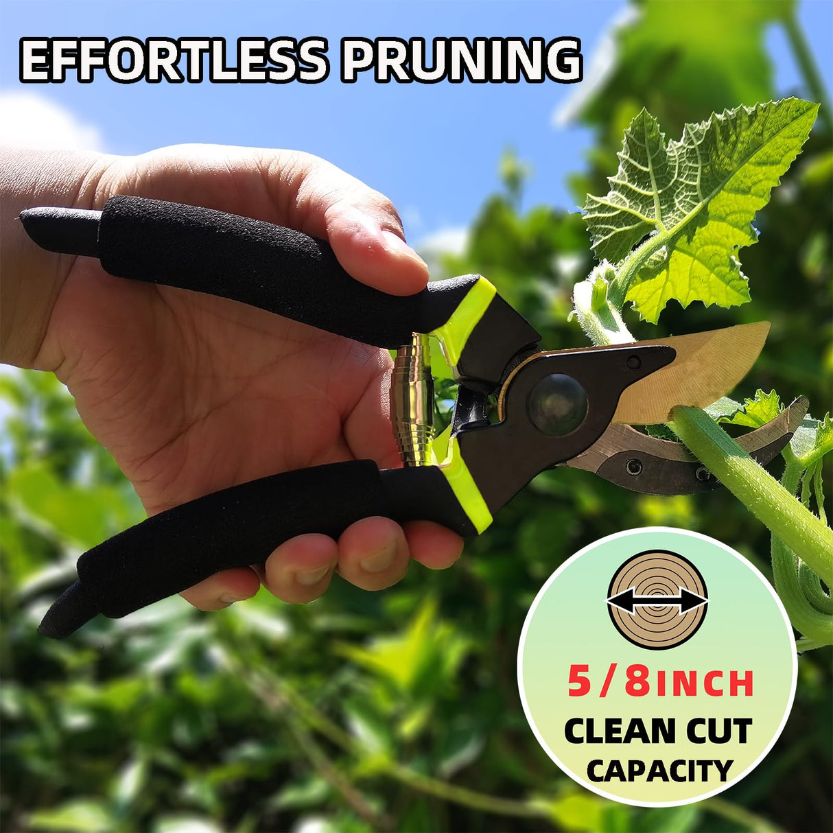 YRTSH Loppers Hedge Clippers Garden Shears, 3PCS Yard Tools Combo Set Tree, Shrub & Bush Care Kit for Lawn Garden, Branch Cutter with Compound Action Tree Trimmer & Trimming Borders