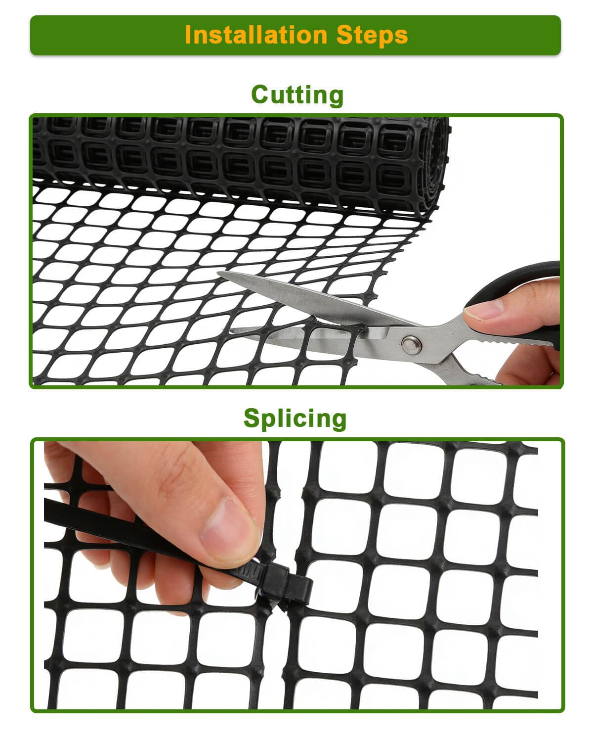 Chicken Wire Fencing - Plastic Chicken Wire Mesh Fence Netting for Garden
