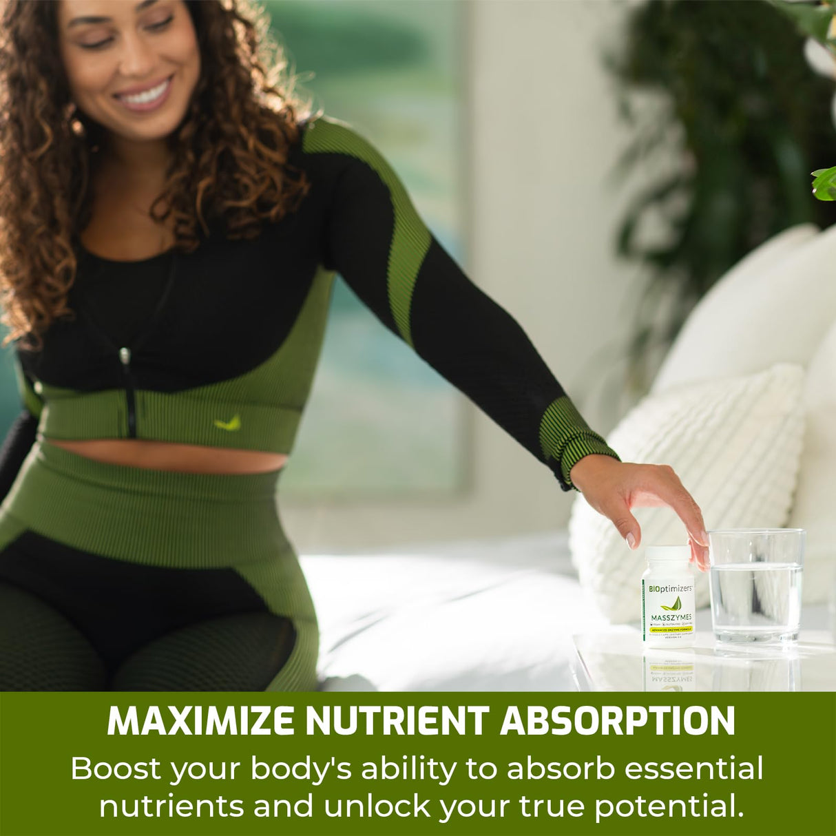 BIOptimizers MassZymes Digestive Enzymes Supplement – Max Nutrient Absorption, Boost Energy, Reduce Bloating – Health Vegan Dairy-Free – Muscle Recovery, Gut Health & Clarity - 100,000 Units 30 Caps