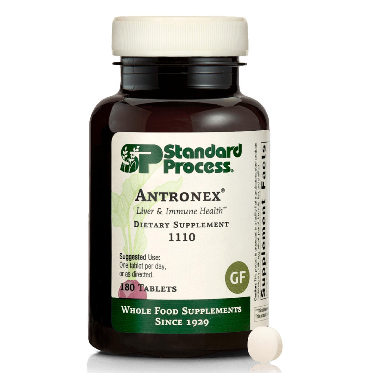 Standard Process Inc. Antronex - Whole Food Immune System Support and Liver Health Supplement with Calcium - 180 Tablets