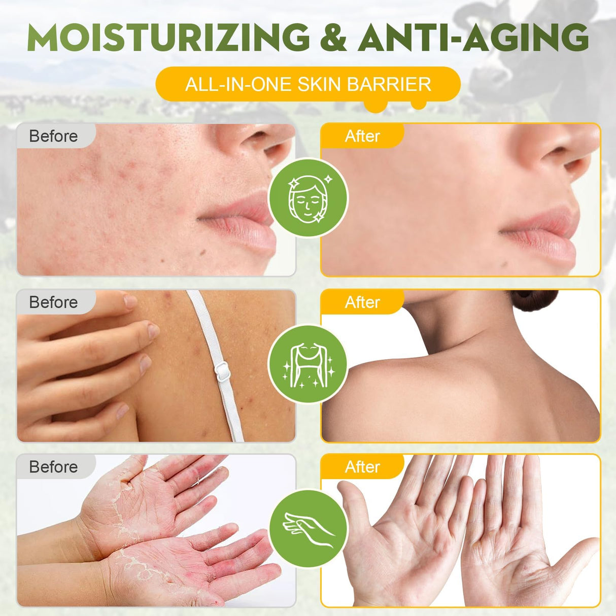 Beef Tallow for Skin,Organic Whipped Beef Tallow Face Moisturizer with Raw Honey and Beeswax,Natural Grass Fed Tallow and Honey Balm,Moisturizer for Face,Body&Sensitive Skin,Light Scented (4.23OZ)