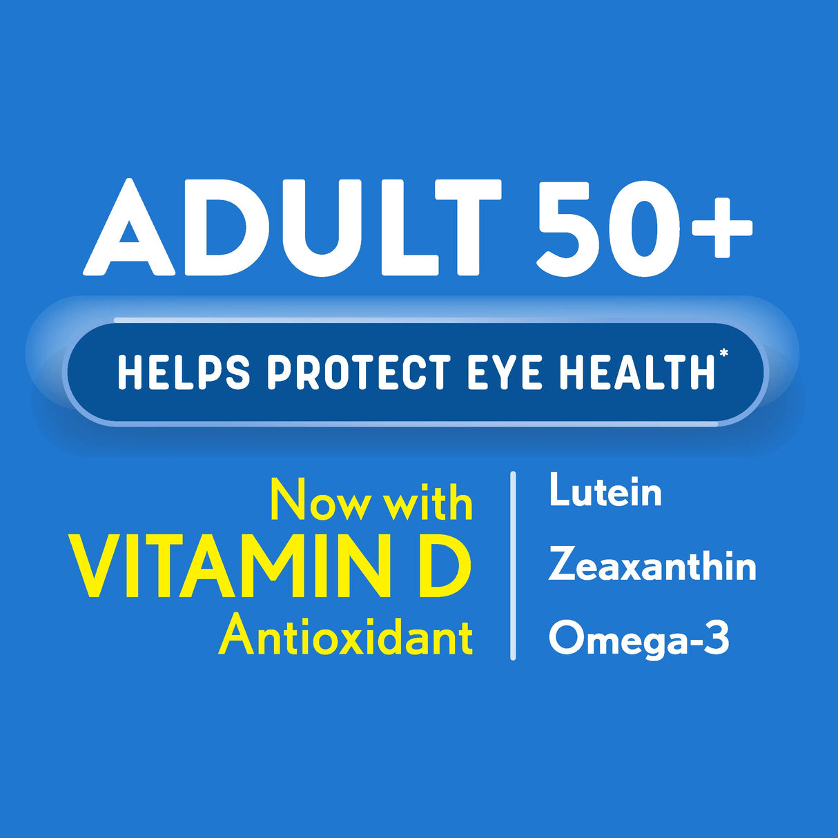 Ocuvite Adult 50+ Eye Vitamins and Mineral Supplements with Lutein, Zeaxanthin and Omega-3from Bausch + Lomb 90 Soft Gels