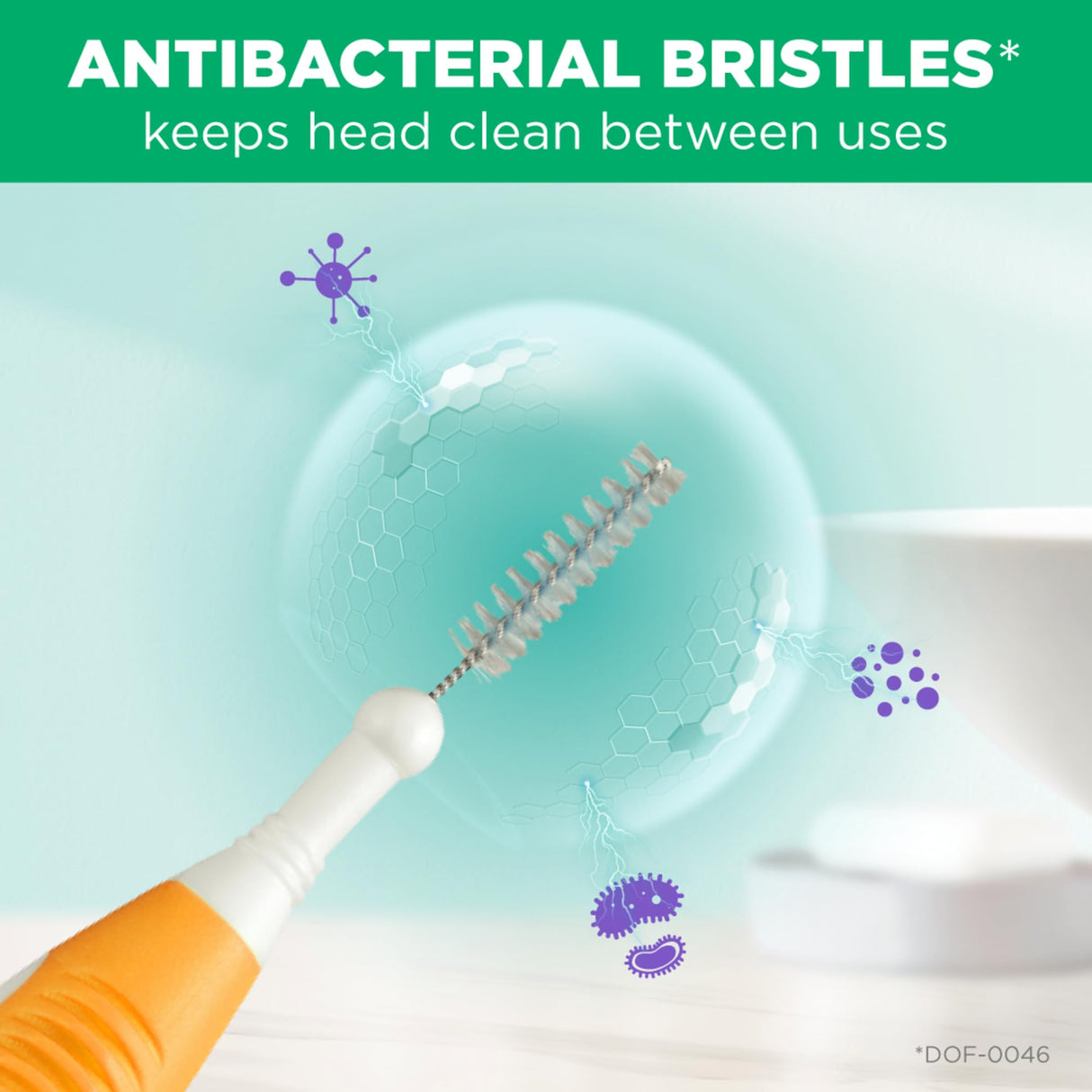 GUM Proxabrush Go-Betweens - Ultra Tight- Interdental Brushes - Soft Bristled Dental Picks for Plaque Removal Health - Safe for Braces & Dental Devices, 10 Count (Pack of 4)