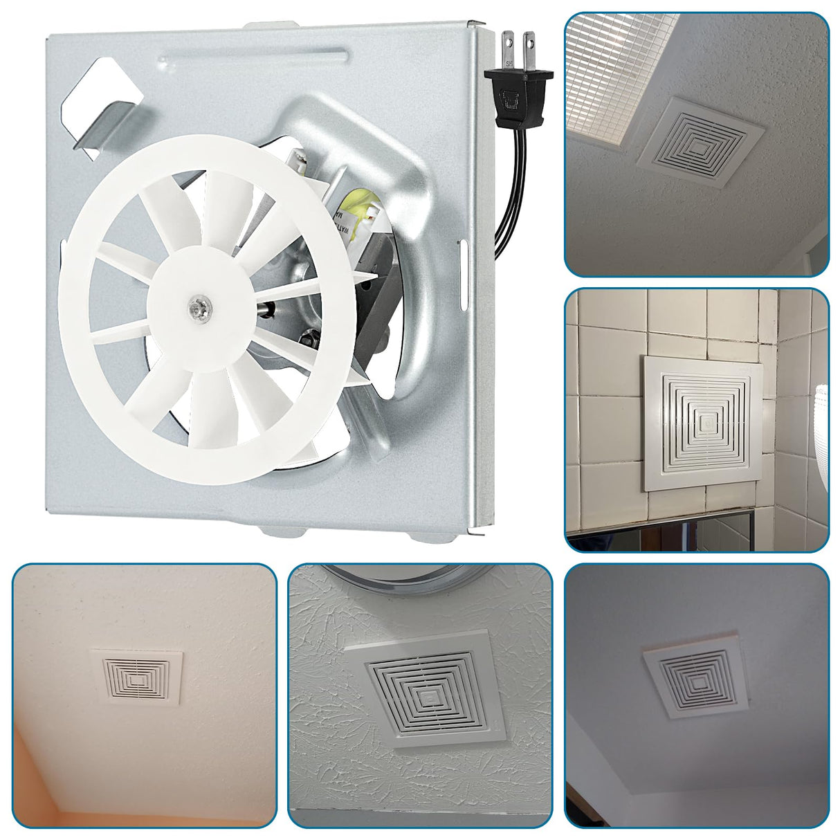 696N-R02 B Unit for NuTone S97012026 Fan,for Broan 688 Replacement Motor,S97012026 Assembly for Broan 688-K,688-J,688-H,688-G,for Nutone 696N-R02 B Unit 50CFM Fan Replacement for 688 Motor