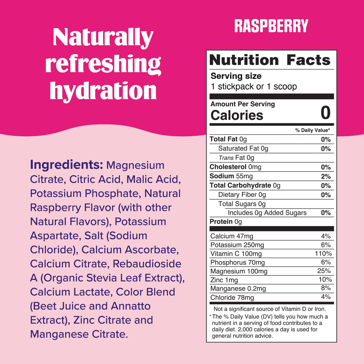 Ultima Replenisher Daily Electrolyte Powder Drink Mix – Sugar Free – Raspberry, 20 Stickpacks – Hydration Packets with 6 Key Electrolytes and Trace Minerals – Keto Friendly, Vegan, Non-GMO