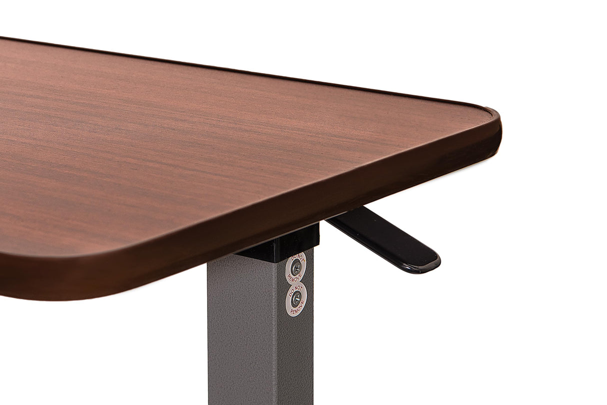 Vaunn Medical Adjustable Overbed Bedside Table With Wheels (Hospital and Home Use)